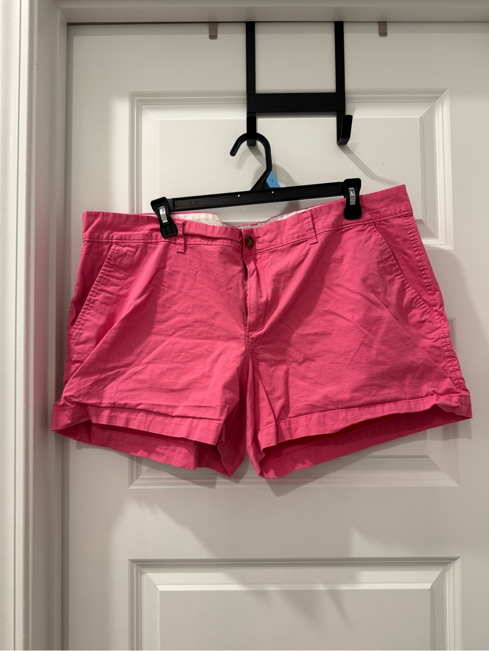 Old Navy Bright Pink Casual Cotton Bermuda Shorts